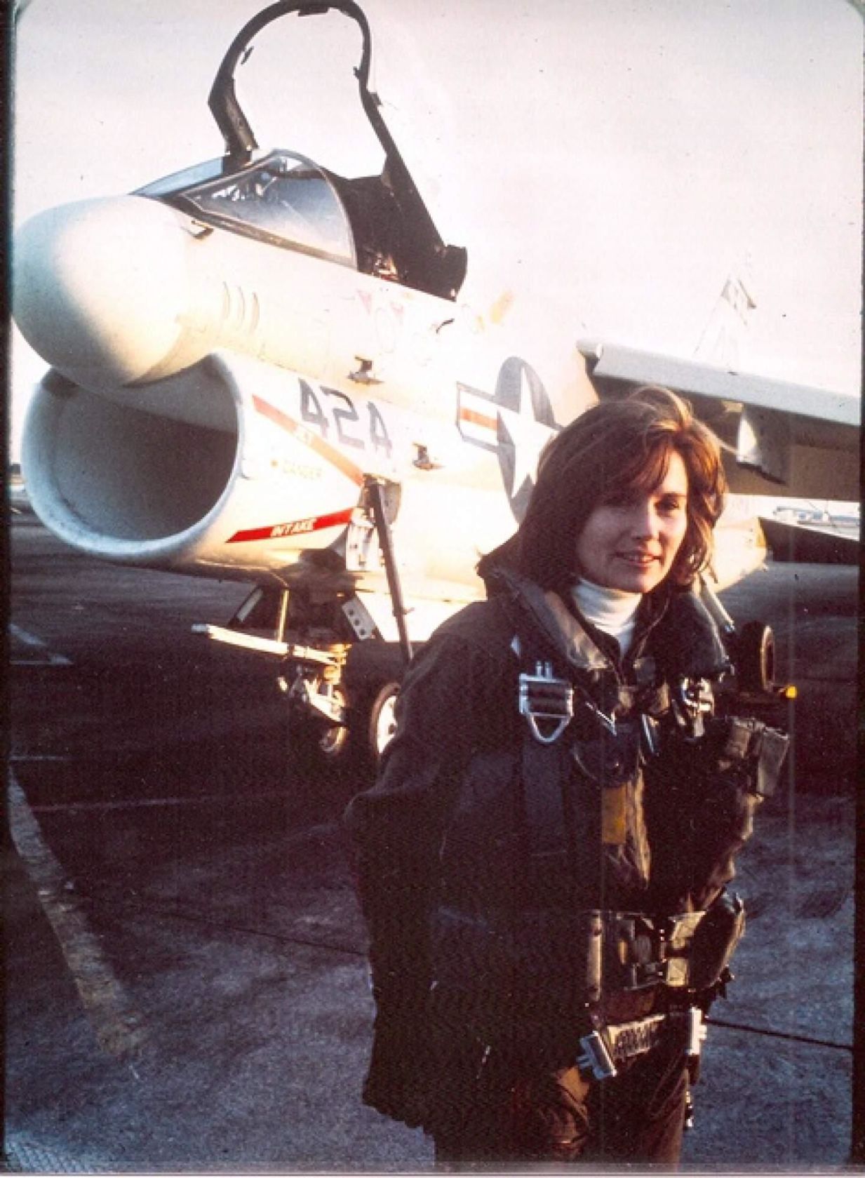 1974: First woman to fly a tactical plane